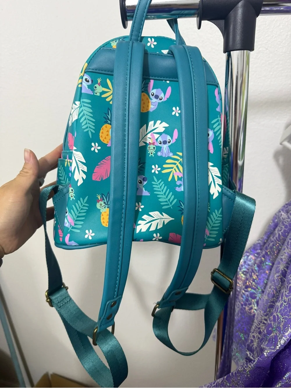 Loungefly Disney Lilo & Stitch Teal Mini Backpack